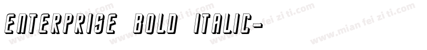 Enterprise Bold Italic字体转换